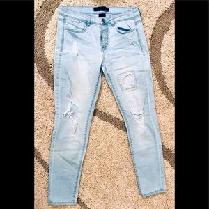 TINSEL Denim ripped repaired/distressed/ skinny-28